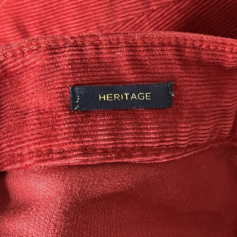 Talbots Heritage Corduroy Pants Women's Size 8 Straight Leg Cotton Stretch Red - Picture 7 of 8